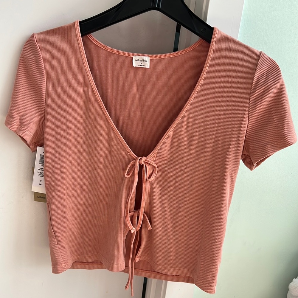 Wilfred only tie-front tshirt
